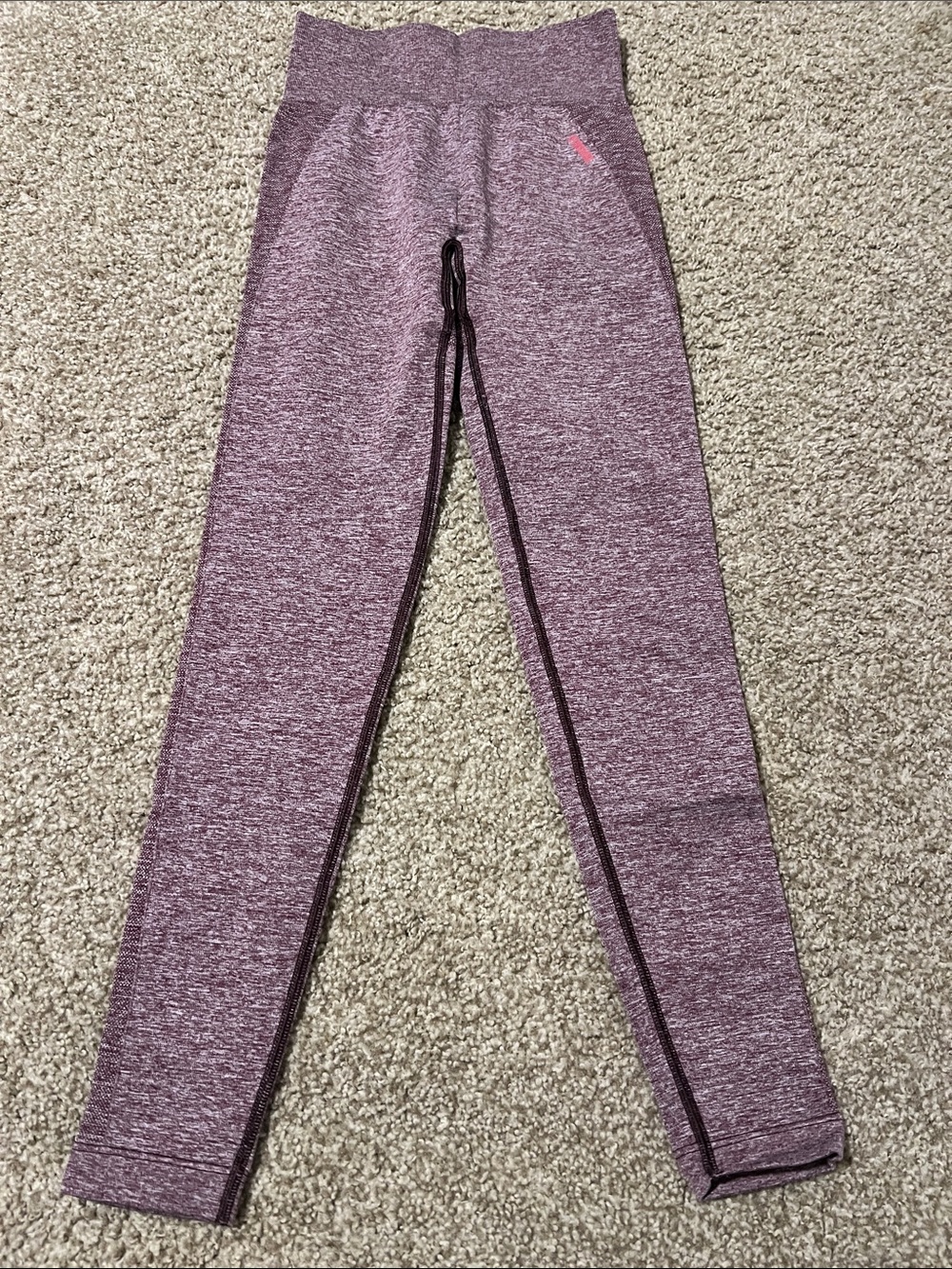 Gymshark Marled Plum Purple Seamless Leggings